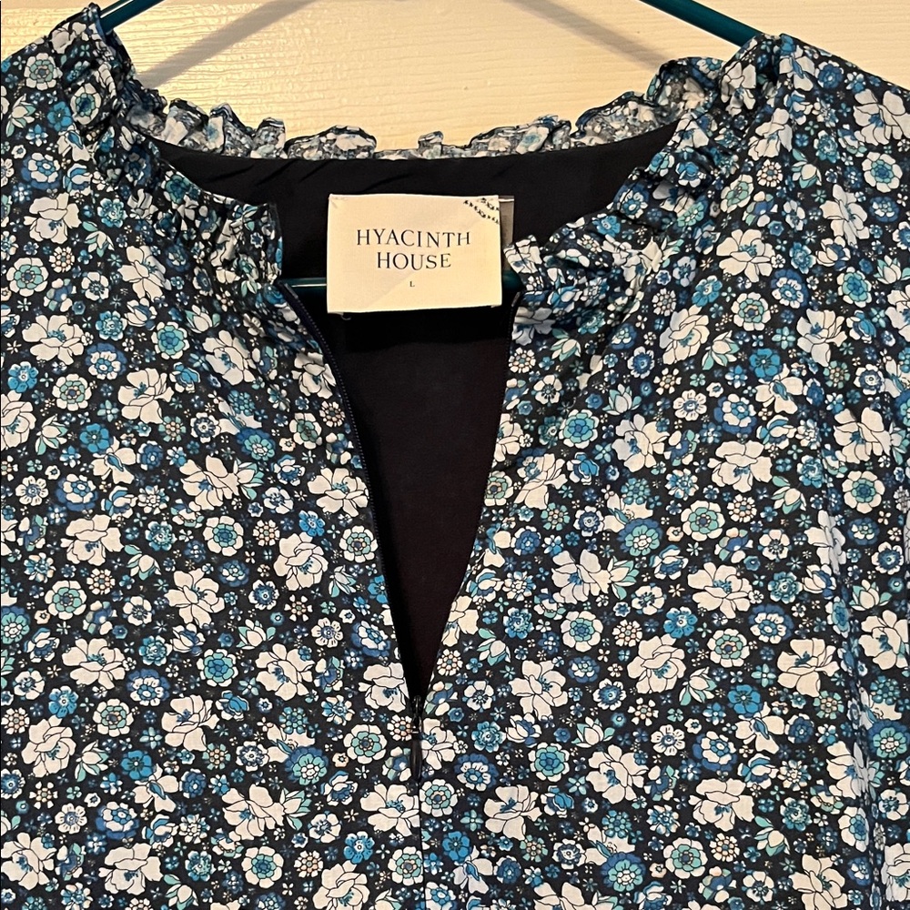 Hyacinth House Black & Blue Floral Maxi Dress